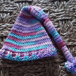 Handmade Crochet Newborn Stocking Cap